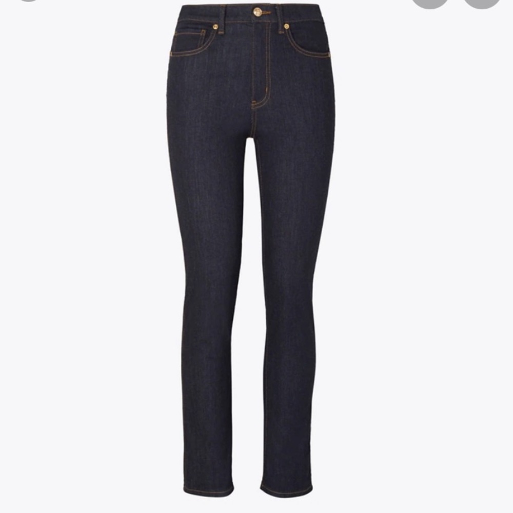 Tory Burch High Rise Straight Leg Jeans size 28